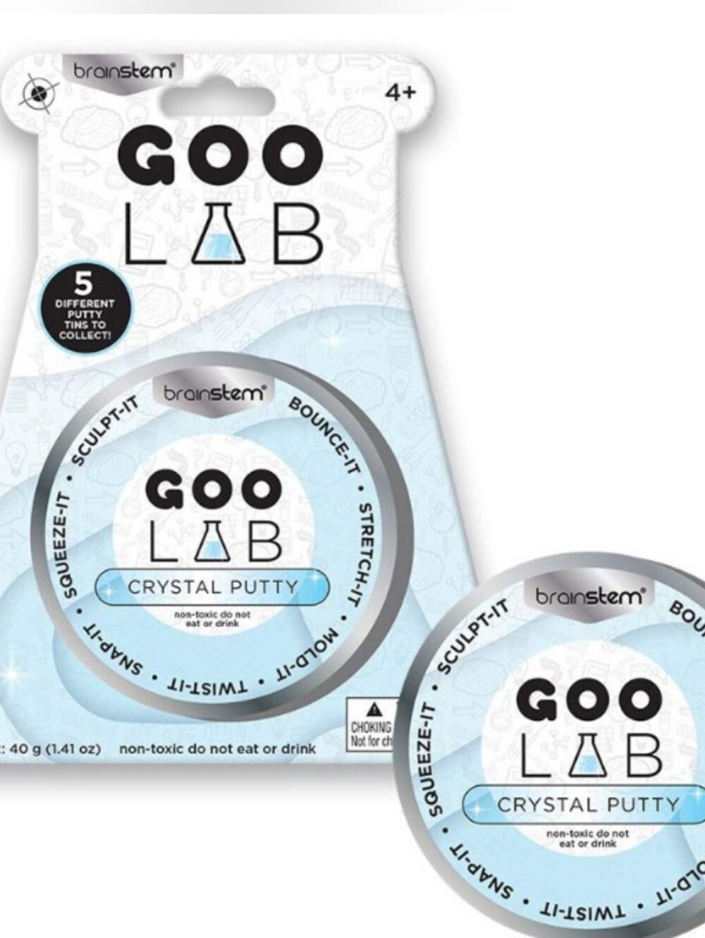 Brainstorm Goo Lab Crystal Putty - Light Blue